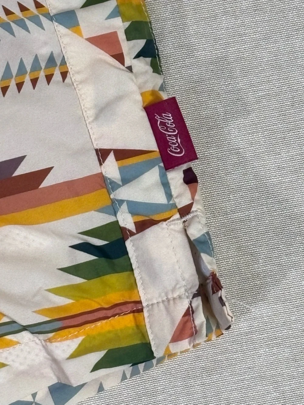 KITH Coca Cola Pendleton Swim Shorts Tribal Print Mesh Lined Size S